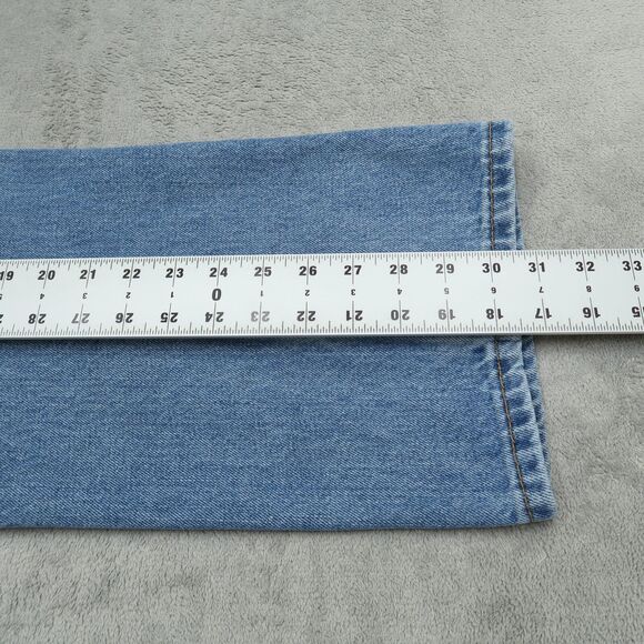 Levi's 505 Jeans Mens Size 38x30 Blue Regular Straight 100% Cotton Denim Pants - Picture 4 of 16